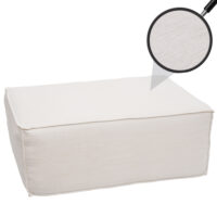 Ottomane Fussablage Recamiere Chaiselongue Stoff 38x97x70cm creme