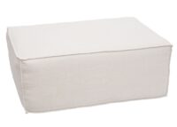 Ottomane Fussablage Recamiere Chaiselongue Stoff 38x97x70cm creme
