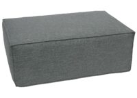 Ottomane Fussablage Recamiere Chaiselongue Stoff 38x97x70cm dunkelgrau