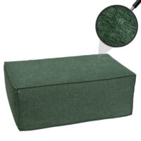 Ottomane Fussablage Recamiere Chaiselongue Stoff 38x97x70cm grün