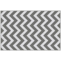 Outdoor-Teppich wasserdicht wendbar 121x182cm Kunststoff