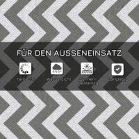 Outdoor-Teppich wasserdicht wendbar 121x182cm Kunststoff
