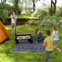 Outdoor Teppich wetterfest Boho Stil für Balkon und Wohnzimmer