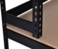 Packstation Packtisch Arbeitstisch Rollenhalter höhenverstellbar 183x183x90cm schwarz