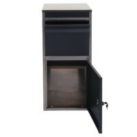 Paketkasten Paketbox, Paketbriefkasten Briefkasten Edelstahl anthrazit