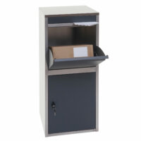 Paketkasten Paketbox, Paketbriefkasten Briefkasten Edelstahl anthrazit