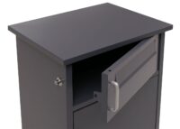 Paketkasten Paketbox Paketstation Briefkasten 3 Fächer 89x49x38cm dunkelgrau