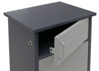Paketkasten Paketbox Paketstation Briefkasten 3 Fächer 89x49x38cm dunkelgrau/hellgrau