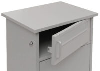 Paketkasten Paketbox Paketstation Briefkasten 3 Fächer 89x49x38cm hellgrau