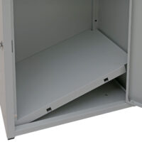 Paketkasten Paketbox Paketstation Briefkasten 3 Fächer 89x49x38cm hellgrau