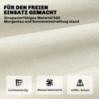 Palettenkissen Sitzpolster für Palettenmöbel 198x65x13cm beige