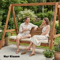 Palettenkissen Sitzpolster für Palettenmöbel 198x65x13cm beige