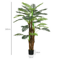 Palme Dekopflanze künstlich mit Topf für innen und aussen 1,6m