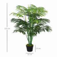 Palme Kunstpflanze künstlich im Topf für Wohnzimmer Balkon 125cm