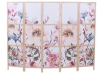 Paravent Trennwand Sichtschutz Raumtrennung Naturmotiv 170x227cm Blumen