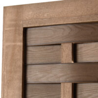 Paravent Raumteiler 3 teilig aus Holz Shabby Chic Braun