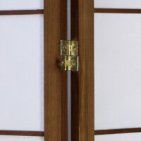 Paravent Raumteiler 4-teilig Shoji-Trennwand aus Holz  Weiss