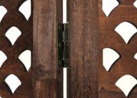 Paravent Raumteiler Trennwand Sichtschutz Ornamente 170x245cm braun