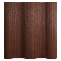 Paravent Raumteiler Sichtschutz aus Bambus Braun