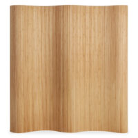 Paravent Raumteiler Sichtschutz aus Bambus Natur