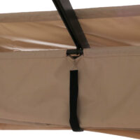 Aluminium Pergola 3x3 m creme-beige mit UV50+ Schiebedach