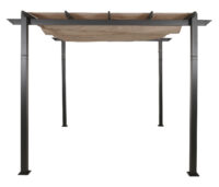 Aluminium Pergola 3x3 m creme-beige mit UV50+ Schiebedach