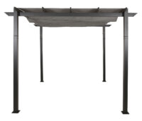 Aluminium Pergola 3x3 m grau mit UV50+ Schiebedach