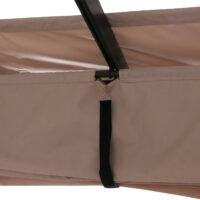 Aluminium Pergola 3x3 m taupe mit UV50+ Schiebedach