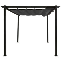 Aluminium Pergola 3x4 m anthrazit mit UV50+ Schiebedach