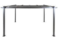 Aluminium Pergola 3x4 m grau mit UV50+ Schiebedach