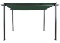 Aluminium Pergola 3x4 m mit UV50+ Schiebedach grün