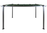 Aluminium Pergola 3x4 m mit UV50+ Schiebedach grün