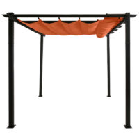 Aluminium Pergola 3x4 m mit UV50+ Schiebedach terrakotta