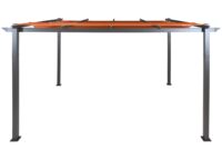 Aluminium Pergola 3x4 m mit UV50+ Schiebedach terrakotta