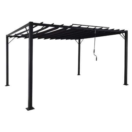 Aluminium Pergola 3x4 m mit Lamellendach anthrazit