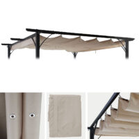 Ersatzbezug creme 320x250 cm für Pergola Pavillon Dach 3x3 m