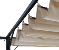 Ersatzbezug creme 320x250 cm für Pergola Pavillon Dach 3x3 m