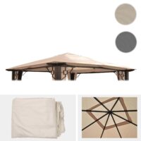 Ersatzbezug creme für Pergola Dach 3,5x3,5 m wetterfest