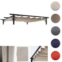 Ersatzbezug creme 370x300 cm für Pergola Pavillon Dach