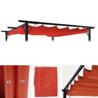 Ersatzbezug terracotta 370x300 cm für Pergola Pavillon Dach