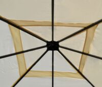 Ersatzbezug creme für Pergola Pavillon Dach 4x4 m wetterfest