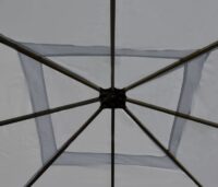 Ersatzbezug für Pergola Pavillon Dach 4x4 m hellgrau wetterfest