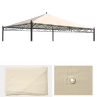 Ersatzdach für Pergola Pavillon 3x3 m creme wetterfest