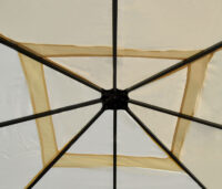 Ersatzdach für Pergola Pavillon 3x3 m creme wetterfest