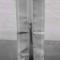 Pergola Gartenpavillon 4x4 m mit Seitenwand und Moskitonetz grau