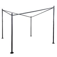 Stabiles Pergola Gestell aus Stahl 6 cm für Garten und Terrasse