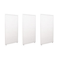 Aluminium Lamellen Set für Pergola 204x271 cm weiß 3-teilig