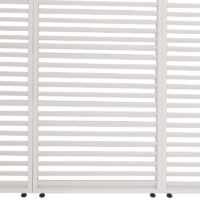 Aluminium Lamellen Set für Pergola 204x271 cm weiß 3-teilig