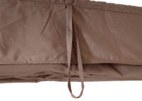 Garten Pergola 3x3 m aus Metall in Bambus-Optik taupe-braun