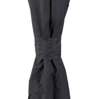 Pergola Pavillon 3,6x3 m mit Seitenwand und Moskitonetz grau